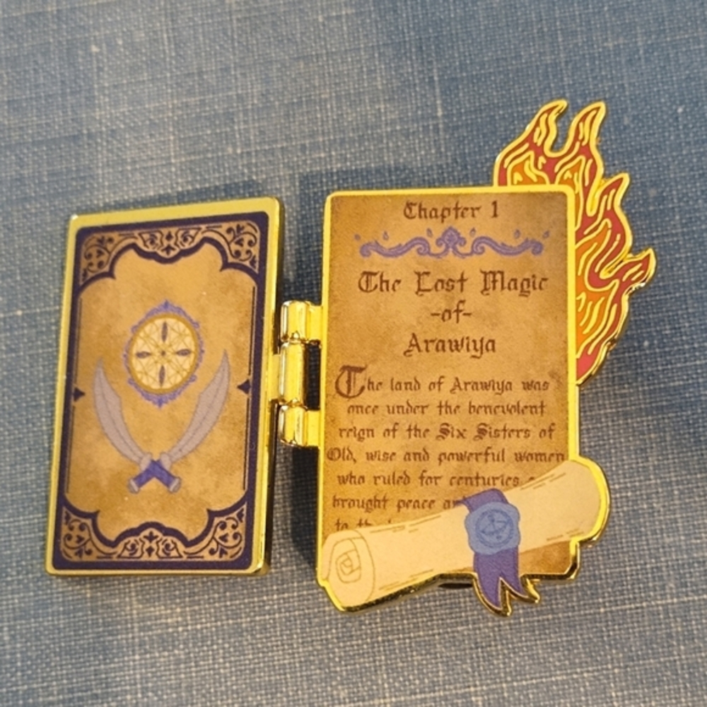 Owlcrate Exclusive We Hunt The Flame Hafsah Faizal Treasured Tomes Pin #5 of 12 - Picture 3 of 3